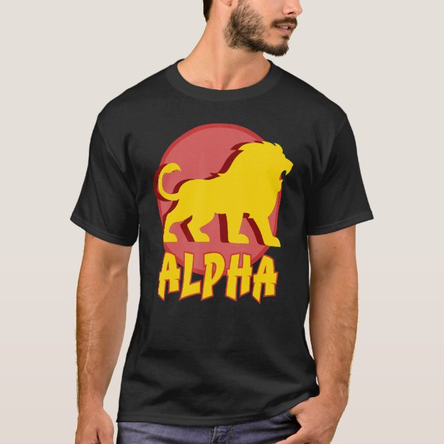 Camiseta Diseño de fondo de luna completa Alpha Moonlight H (Anverso)