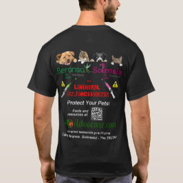 Camiseta Diseño de fondo oscuro B & S