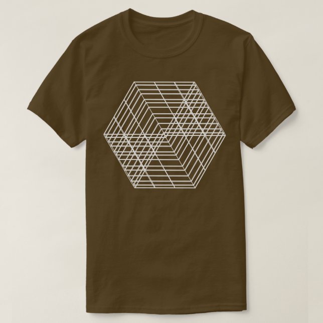Camiseta diseño de forma cuadrada geométrica 1 (Diseño del anverso)