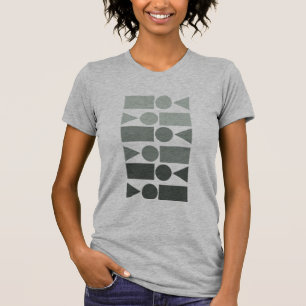 Camiseta Diseño de formas geométricas divertidas en ómbre g
