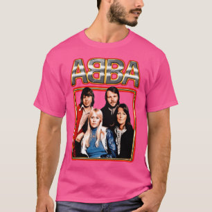 Camiseta Diseño de foto de grupo de ABBA para amantes de la