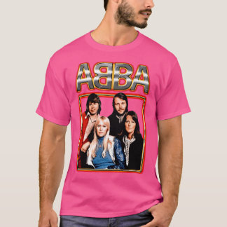 Camiseta Diseño de foto de grupo de ABBA para amantes de la