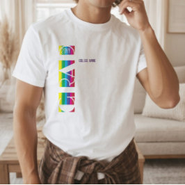 Camiseta Diseño de franja de graduación minimalista
