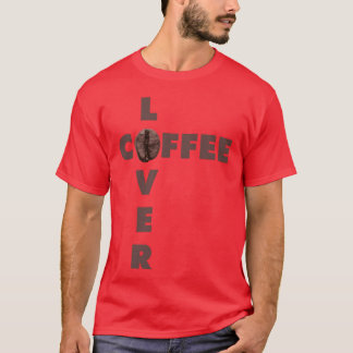 Camiseta Diseño de frijol minimalista amante del café diver
