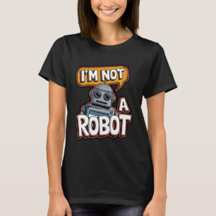 Camiseta Diseño de frustración CAPTCHA de robot divertido