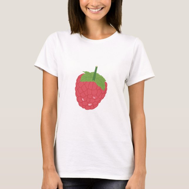 Camiseta Diseño de fruta de frambuesa (Anverso)