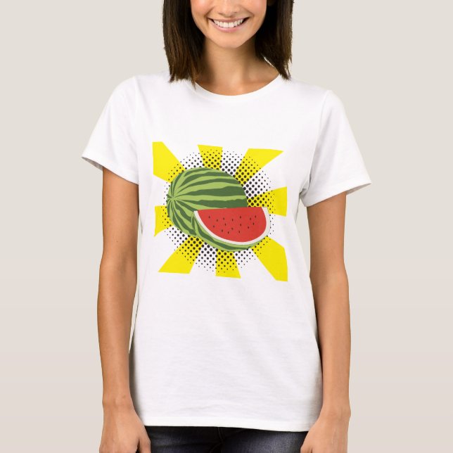 Camiseta Diseño de fruta de la sandía (Anverso)