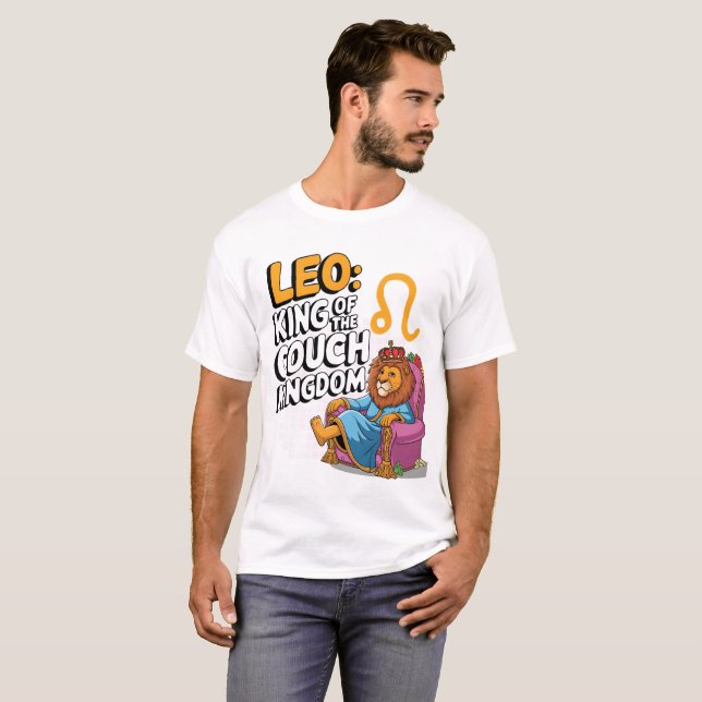 Camiseta Diseño de Fun Zodiac Leo (Anverso completo)