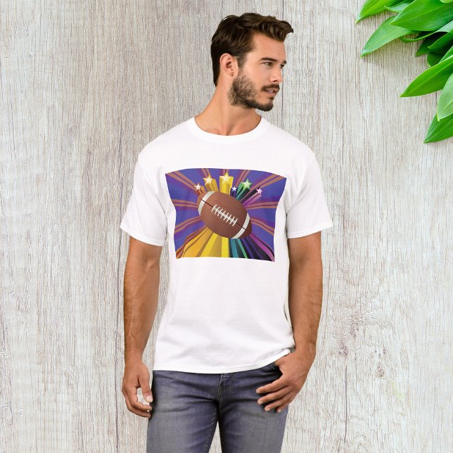 Camiseta Diseño de fútbol con estrellas vibrantes arte de a (Subido por el creador)