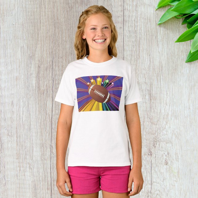 Camiseta Diseño de fútbol con estrellas vibrantes arte de a (Subido por el creador)