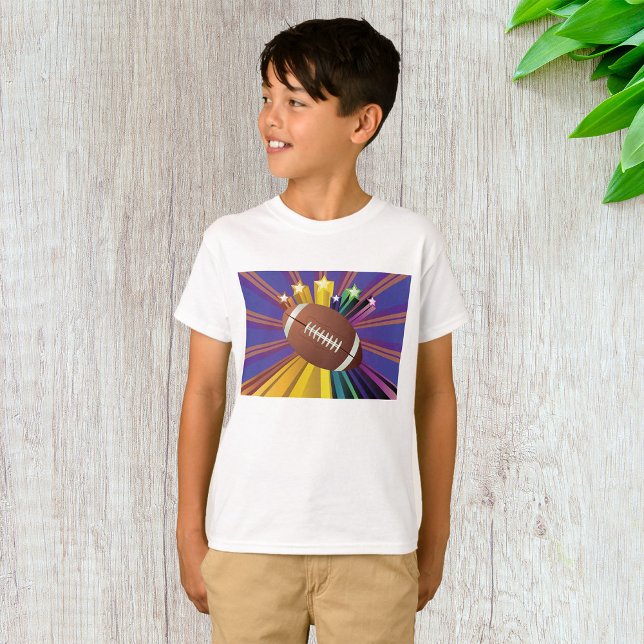 Camiseta Diseño de fútbol con estrellas vibrantes arte de a (Subido por el creador)