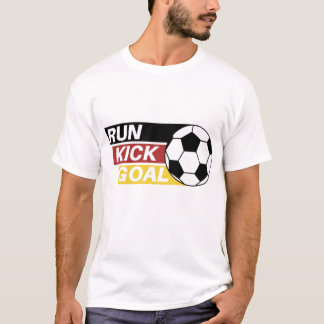 Camiseta Diseño de fútbol Run Kick Goal