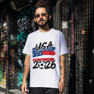 Camiseta Diseño de fútbol USA 2026