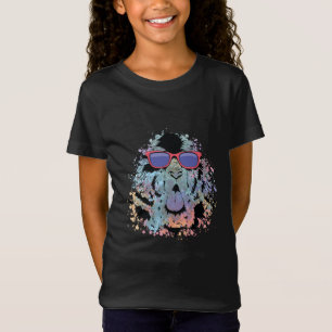 Camiseta Diseño de gafas de sol para perro Terranova genial