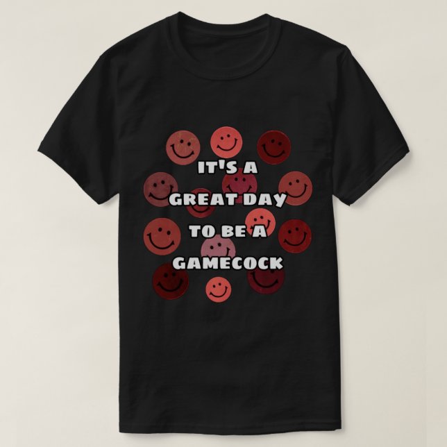 Camiseta Diseño de gamecocks de Carolina del Sur (Diseño del anverso)