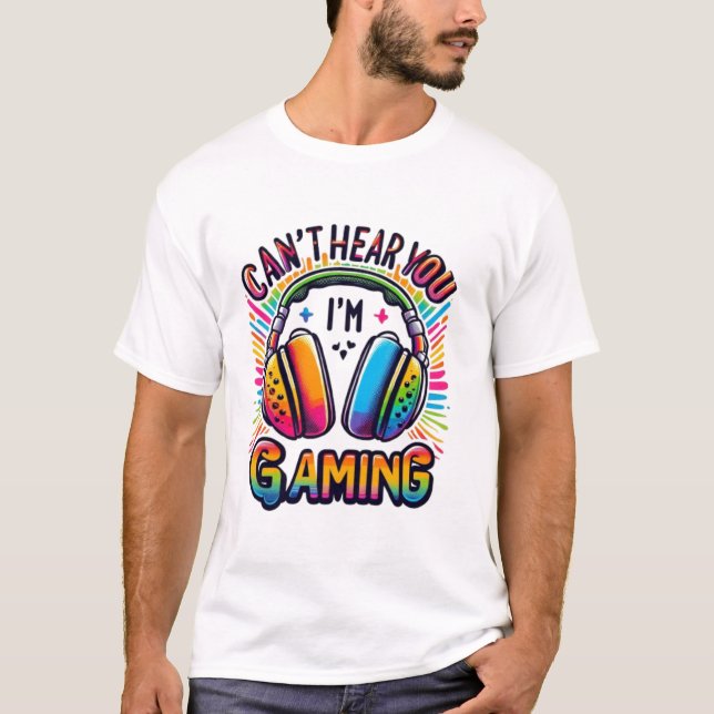 Camiseta Diseño de gamer para niños adolescentes (Anverso)