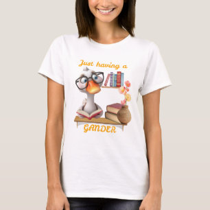 Camiseta Diseño de ganso, nerdy, ganso geeky