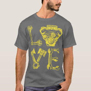 Camiseta Diseño de garaje para papá mecánico