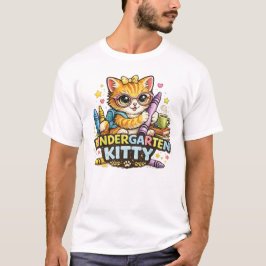Camiseta Diseño de gatito de jardín de infancia de vuelta a