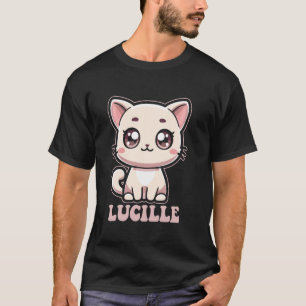 Camiseta Diseño de gatito lindo Lucille para niñas llamado 