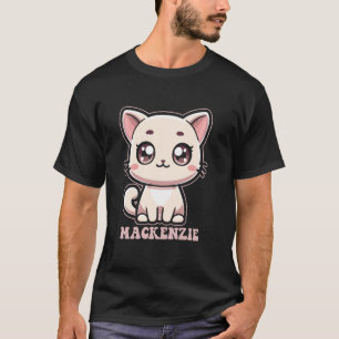 Camiseta Diseño de gatito lindo Mackenzie para niñas llamad