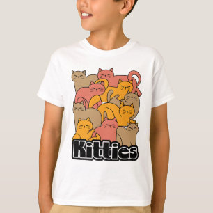 Camiseta Diseño de gatitos curados - Arte gato adorable