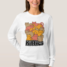 Camiseta Diseño de gatitos curados - Arte gato adorable