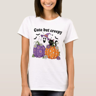 Camiseta Diseño de gatitos y gafas de Halloween, lindo pero
