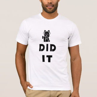 Camiseta diseño de gato de gimnasio