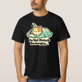 Camiseta Diseño de gato dormilón lindo recargando No Molest