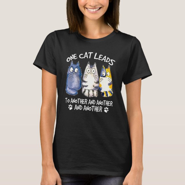 Camiseta Diseño de gato gatitos resaca (Anverso)