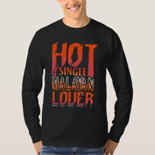 Camiseta Diseño de gato gracioso en malayo