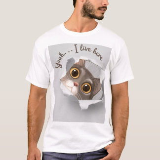 Camiseta Diseño de gato lindo para amantes de gatos