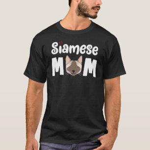 Camiseta Diseño de gato madre siamesa - Gato siamés