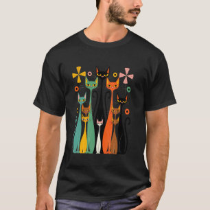 Camiseta Diseño de gato Mod Vintage estético u2013 Retro 50