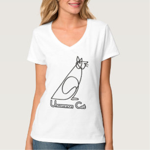 Camiseta Diseño de gato poco común