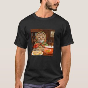 Camiseta Diseño de gato polaco tabby Babushka