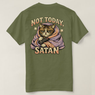 Camiseta diseño de gato sassy “No Hoy Satanás”