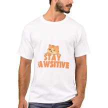 Diseño de Gato Sonriente con Pun Cute Stay Pawsiti