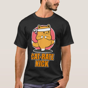 Camiseta Diseño de gatos de karate para fanáticos deportivo