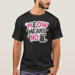 Camiseta Diseño de gatos divertidos en el humor de Meow