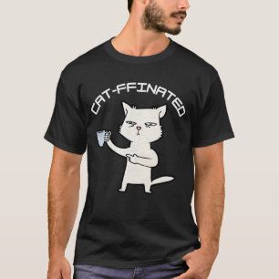Camiseta Diseño de gatos divertidos para el café