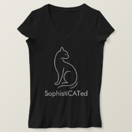 Camiseta Diseño de gatos minimalista con estilo SophistiCAT