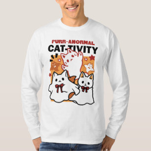 Camiseta Diseño de gatos morales anormales de la actividad