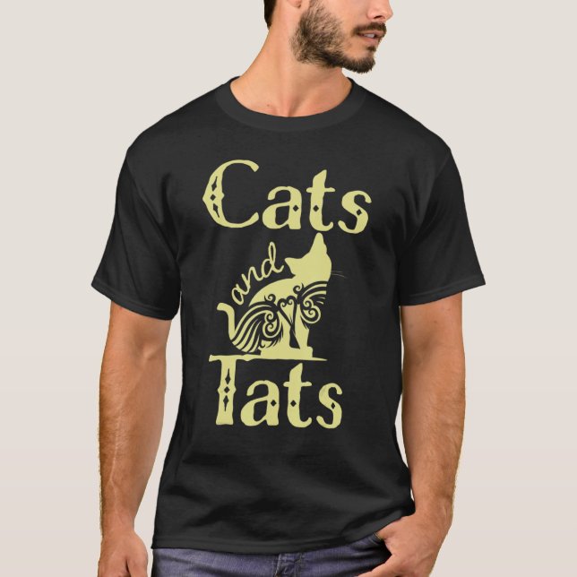 Camiseta Diseño De Gatos Y Ats Cuidados Y Attoo (Anverso)
