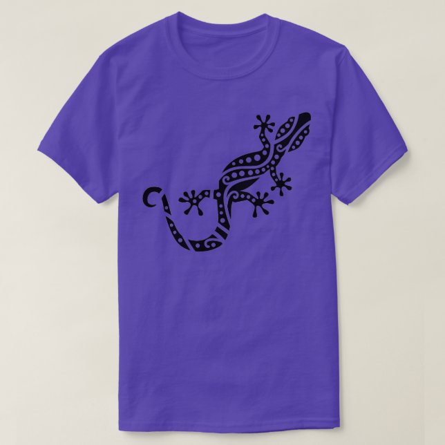 Camiseta Diseño de gecko negro (Diseño del anverso)