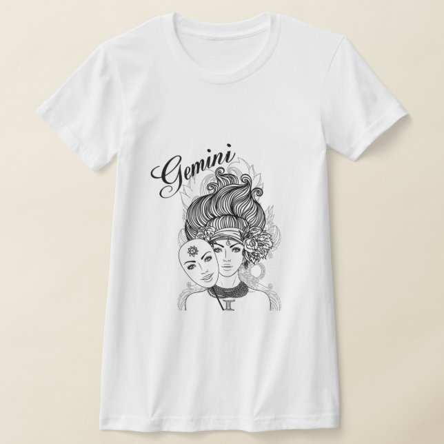 Camiseta Diseño de Gemini Zodiac (Distribución)