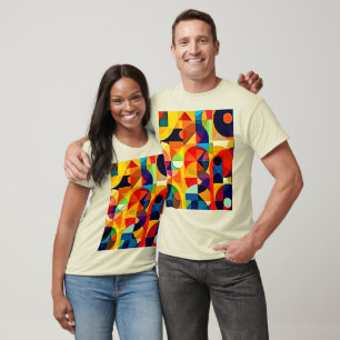 Camiseta Diseño de geometría de color Bauhaus