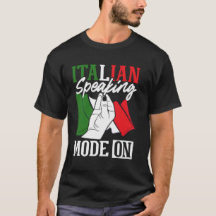 Camiseta Diseño De Gesto De Mano Italiano Para Un Orgulloso