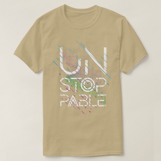 Camiseta Diseño de giles, incontenible, motivación de energ (Diseño del anverso)